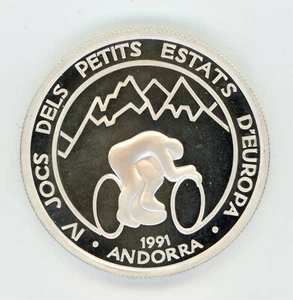 Andorra 20 Diners 1991 silver proof KM 67 - Picture 1 of 2