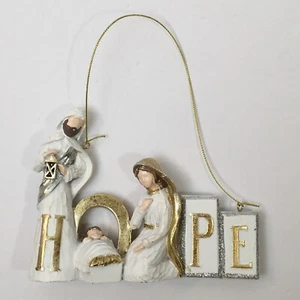 Maria Josef & Jesuskind HOFFNUNG religiöse Figur Ornament Deko Weihnachten - Bild 1 von 4