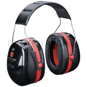 3M PELTOR Gehörschutz mit Kopfbügel Optime III SNR 35 dB schwarz / rot - Picture 1 of 1