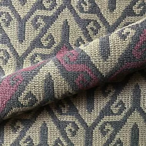 Neutral Southwest Chevron Wool Tapestry Upholstery Fabric 54" - Picture 1 of 6