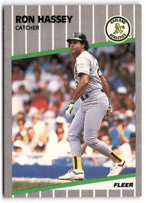 1989 Fleer #9 Ron Hassey - Image 1 of 2