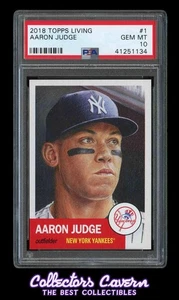 2018 Topps Living #1  Aaron Judge PSA 10 (GEM MINT) - Picture 1 of 2