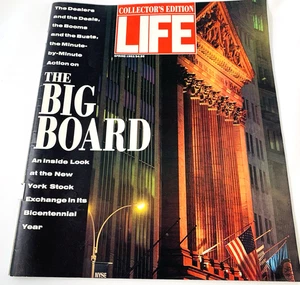 1992 Spring LIFE MAGAZINE - NYSE The Big Board Cover w Merrill Lynch overcover - Picture 1 of 8