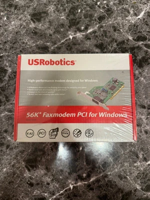 Factory Sealed US Robotics 56K Faxmodem  V.92 PCI for Windows 5699B DSL/Phone - Image 1 of 4