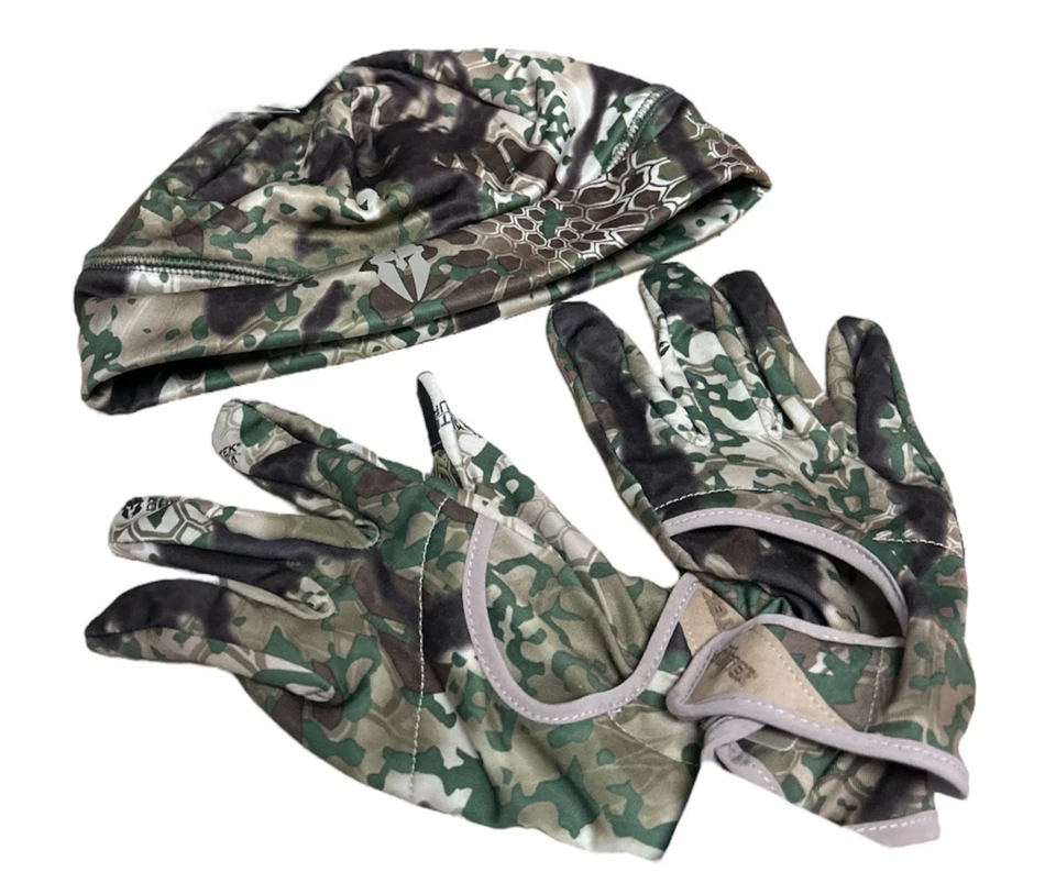 Kryptek Kiska Beanie & Krypton Gloves Camo Set Variety in Sizes - Image 1 of 4