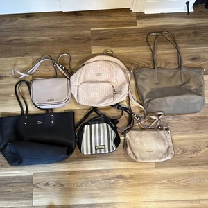 FLAWED DAMAGED Handbag Purse Mixed Lot Of 6 as is Coach Kate Spade Guess - Picture 1 of 24