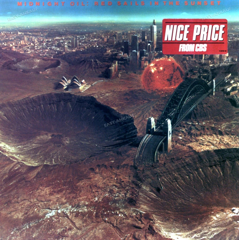 Midnight Oil - Red Sails In The Sunset LP (VG) . - Photo 1/1