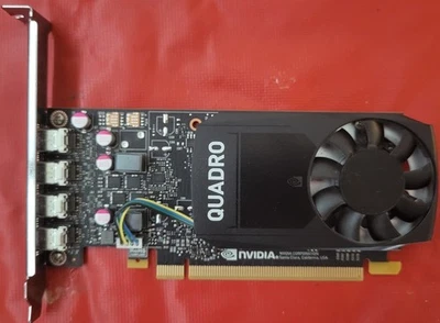 Dell NVidia Quadro P1000 4GB GDDR5 4 x Mini DP LP Graphics Card mini DP adapters - Image 1 of 3
