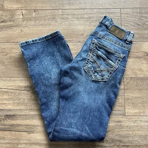 BKE Jeans Aiden 31R Buckle Dark Wash Boot Leg Denim Pants Size 30x32 - Picture 1 of 8