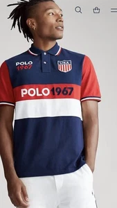 Ralph Lauren polo men’s polo shield 1967 Classic Fit Mesh Polo Shirt XS - Picture 1 of 4