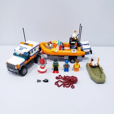 Lego City Coast Guard 2017 unidad de respuesta 4x4 60165 sin caja/manual 99 % completo Foto 1 de 4