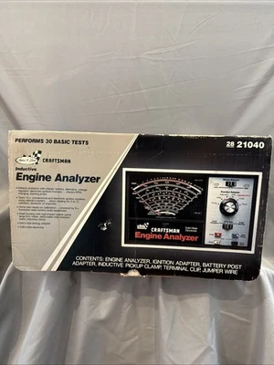 ANALIZADOR ELECTRÓNICO DE MOTOR DE ESTADO SÓLIDO VINTAGE SEARS CRAFTSMAN MODELO 161.210400 Foto 1 de 4