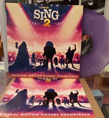 Sing 2 OST 2xLP Purple Marbled vinyl, soundtrack U2/Elton John/Billie Eilish Foto 1 de 3