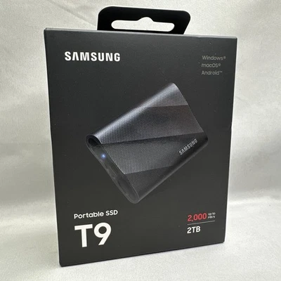Samsung MU-PG2T0B T9 2TB Portable Solid State Drive - Sealed - Image 1 of 4