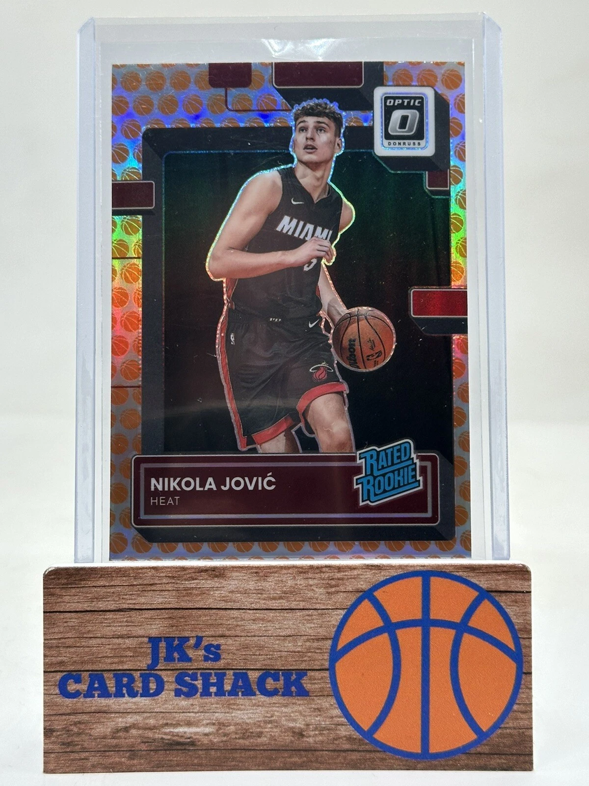 2022-23 Panini Donruss Optic Nikola Jovic Rated Rookie Basketballs Prizm #224