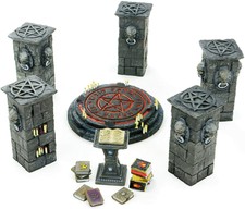 12 Pc Summoning Room Set 28mm for Dungeons & Dragons, Pathfinder, RPG - Painted