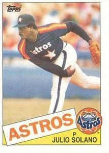 #353 Julio Solano - Houston Astros - 1985 Topps Baseball