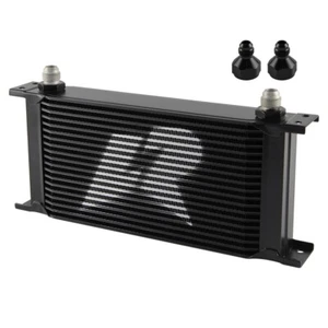 Universal 19 Row Transmission Engine Oil Cooler w/8AN to 6AN Hose Fittings - Picture 1 of 7