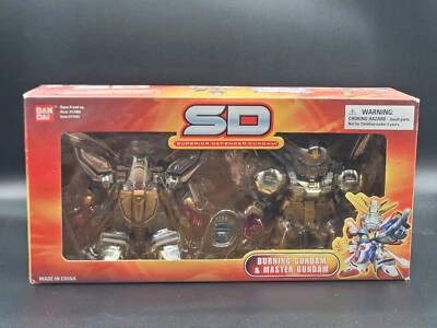 Burning Gundam & Master Gundam (Juego de Defensor de Acción) Dorado SD Gundam Force NUEVO Foto 1 de 4