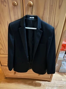 Calvin Klein Two-Button Two Piece Suit Black Size 16 Boys - Picture 1 of 5