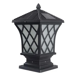 Kendal Outdoor Large Black Solar Powered LED Light Lamp Safe & Water Resistant - Picture 1 of 7
