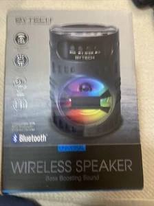 Bytech Universal Bluetooth Wireless Speaker Bass Boosting W/ Multi Color Lights - Picture 1 of 2