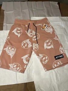 Men's Southpole x Astro Boy Graphic Print Shorts PEACH/Salmon Brand NWT SZ XL - Picture 1 of 11