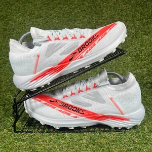 Brooks Entrenadores Para Hombres Talla UK 8.5 Catamount Agil Blanco Naranja Trail Running Zapatos - Imagen 1 de 9