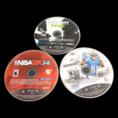 LOT of 3 - PLAYSTATION PS3 - NBA2k14, Madden 13, Call of Duty COD MW3 - Image 1 of 4