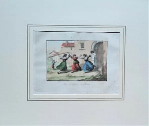 1800 B. PINELLI (1771 1835) LITOGRAFIA A COLORI  ROMA - Picture 1 of 1