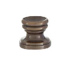 B&P Lamp® Cup Shaped Design, Base Only Finial, Antique Brass Finish