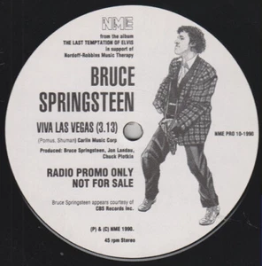 BRUCE SPRINGSTEEN Viva Las Vegas PAUL McCARTNEY EX+ Orig NME Promo Only 10" 1990 - Picture 1 of 4
