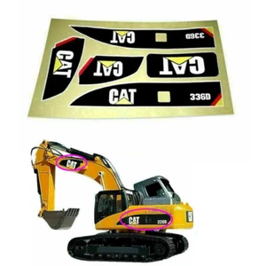 Kit autocollant décalcomanie CAT 336D pour camion Huina 580 1580 23 canaux RC excavatrice 1/14 - Photo 1 sur 6