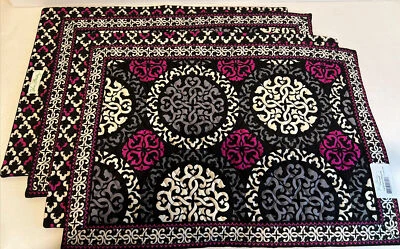 Vera Bradley set of 4 Canterberry Magenta Placemats NEW RARE! - Image 1 of 3
