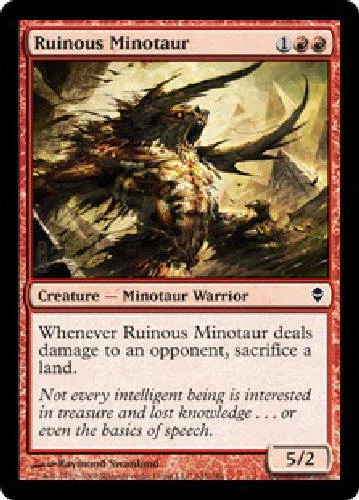 RUINOUS MINOTAUR X4 4 4X Zendikar MTG Magic the Gathering Cards DJMagic - Image 1 of 1