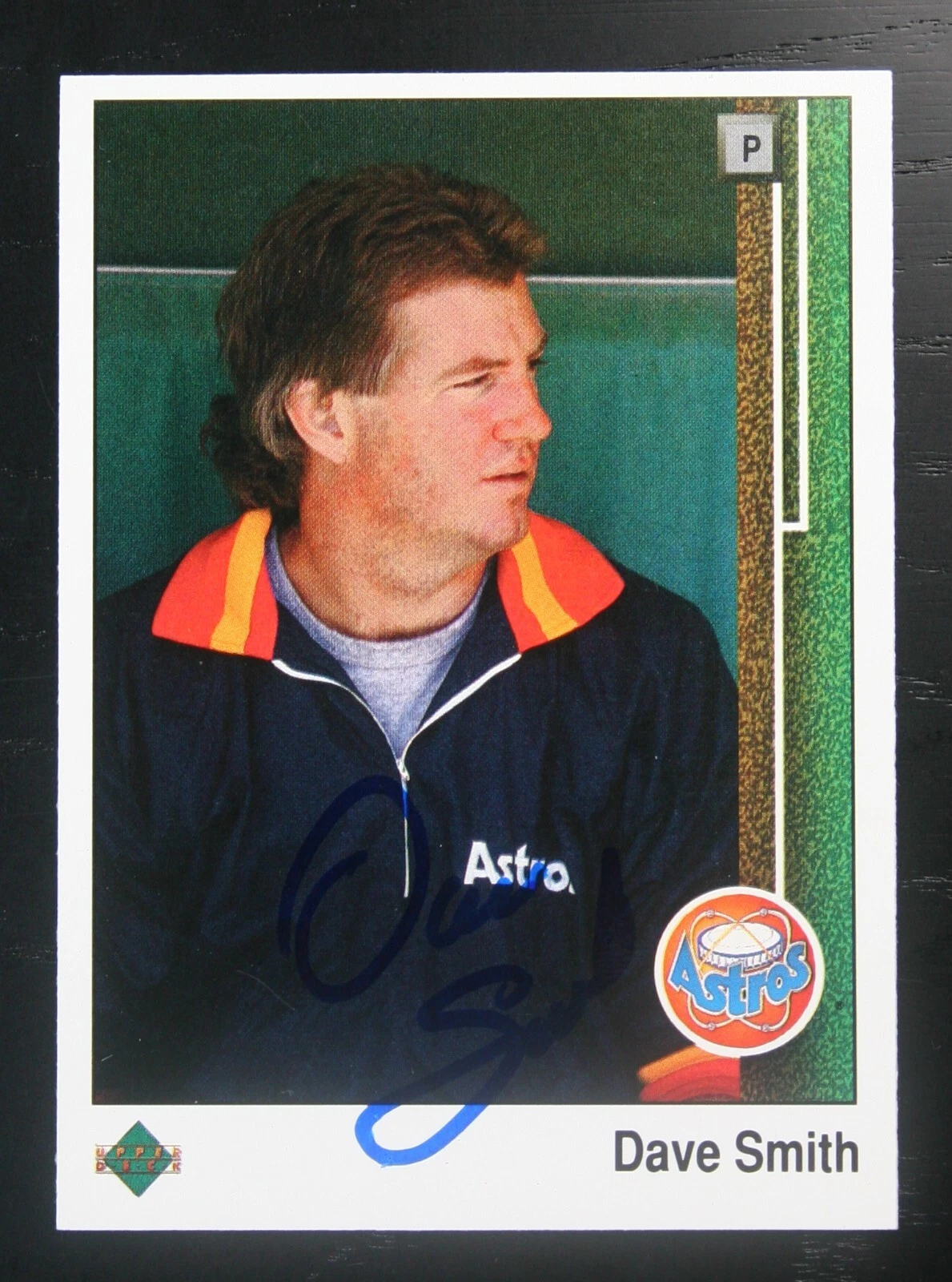 AUTOGRAPHED - Dave Smith Upper Deck #302 Houston Astros 1989