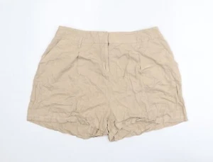 Dorothy Perkins Womens Beige Viscose Blend Chino Shorts Size 18 Reg - Picture 1 of 10