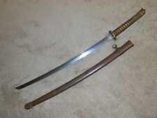  WW2 JAPANESE SWORD, OFFICERS, GUNTO, Signed Kanezane(Asano Kanesane)