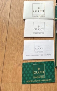 Original Gucci Uhr Heft leere Karte #1382 - Bild 1 von 4