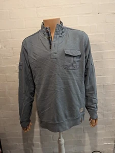 Camel Active mens xxl Pullover Collared jumper Outdoors Blue 2xl - Picture 1 of 11