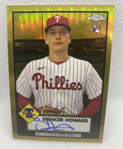 2021 Topps Chrome Platinum Anniversary Edition  Spencer Howard Auto Gold #’d/50