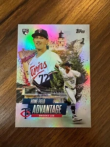 2025 Topps Series 1 #HA-12 Brooks Lee Home Field Advantage Rookie SP - Picture 1 of 1