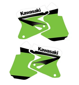 KAWASAKI KLX400 Shroud and Tank Graphics Decals Stickers Laminated 21mil Gloss - Picture 1 of 3