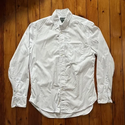 Gitman Bros Vintage Pinpoint Long Sleeve Shirt Made in USA White Men’s Medium - Image 1 of 4