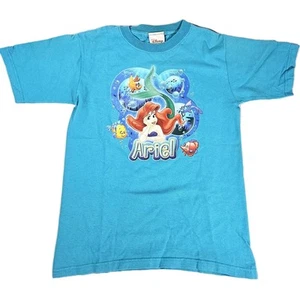 Disney Store Ariel Little Mermaid Kids T-Shirt - RARE Y2k Sz S (6) HTF - Picture 1 of 7