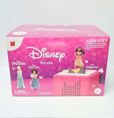 Tonies Toniebox Reproductor de Audio Disney Paquete con Moana, Elsa y Mirabel SELLADO Foto 1 de 4
