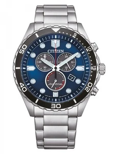 Citizen AT2560-84L Herrenuhr Eco-Drive Solar Chronograph Edelstahlband Silberfar - Bild 1 von 1
