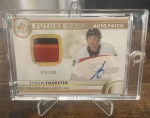 2023-24 SP Authentic Tyson Foerster Future Watch Auto Patch /100 RC - Picture 1 of 2