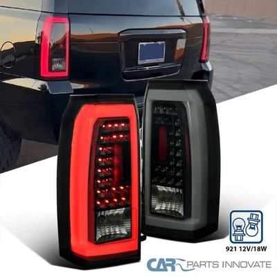 Smoke  Fits 2015-2020 Chevy Tahoe Suburban LED Tail Lights Brake Lamp Left+Right - Image 1 of 4