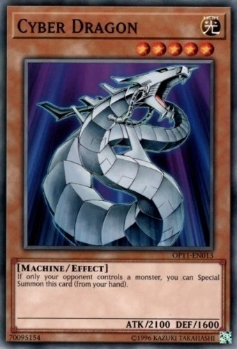 Cyber Dragon - OP11-EN013 - Common - Unlimited Edition Near Mint OTS Tournament  - Image 1 of 1